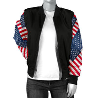 Women's American Flag Bomber Jacket