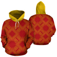 red gold sportswear hoodie
