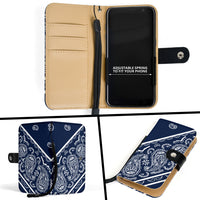 Royal Blue Bandana Phone Case Wallet