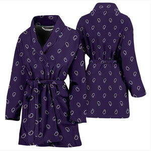 purple bandana robe for women