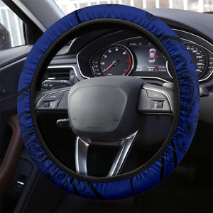 Blue and Black Bandana Steering Wheel Covers - 3 Styles