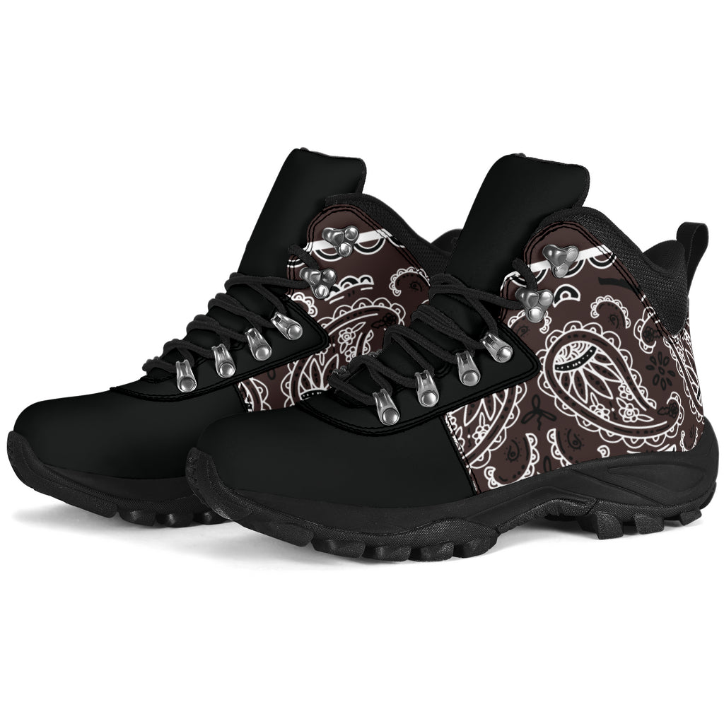 Coffee Brown Bandana Alpine Boots