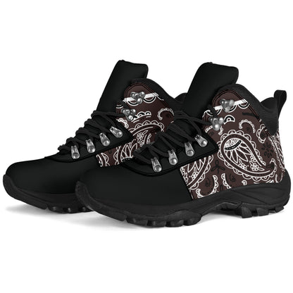 Coffee Brown Bandana Alpine Boots