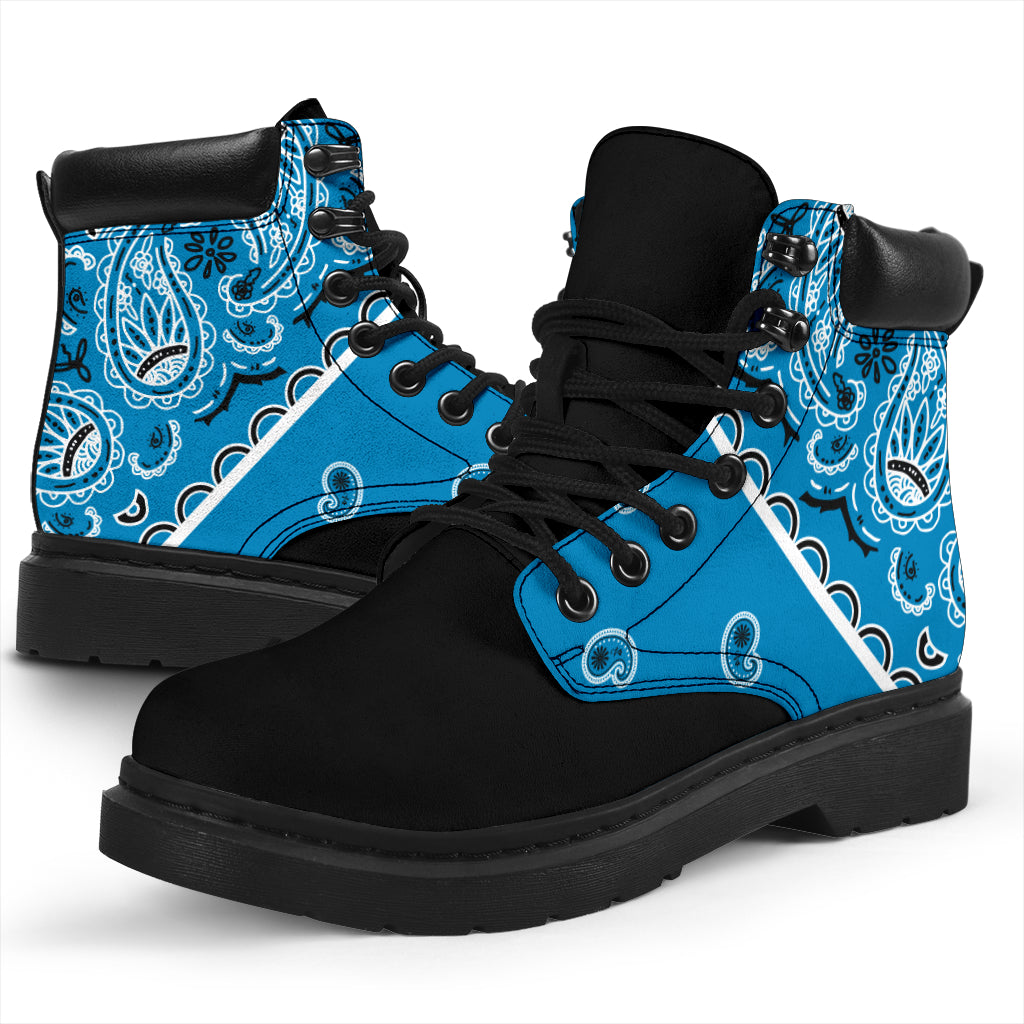 Sky Blue Bandana Blackout All Season Boots