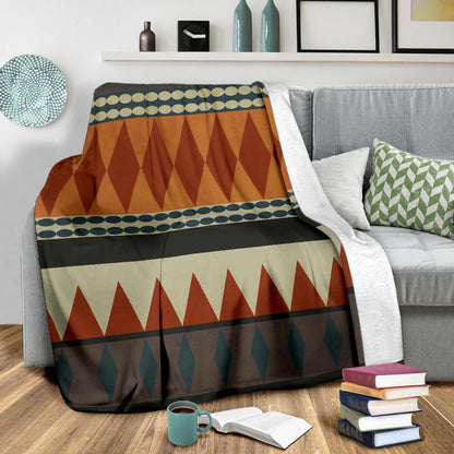 Southwestern Tribal Pattern Fleece Blanket