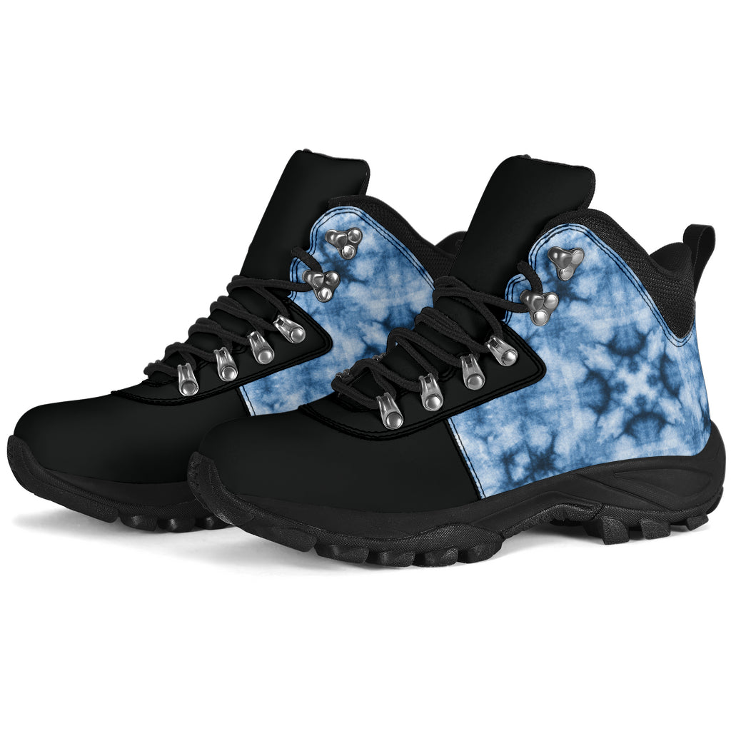 Boho Blue Bandana Alpine Boots