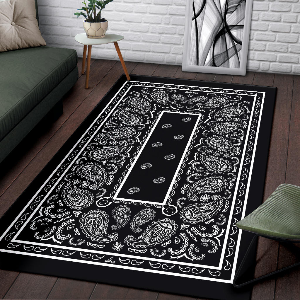 black throw rugs