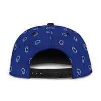 Royal Blue Paisley Snapback Cap
