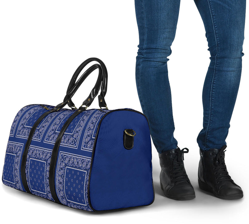 royal blue bandana suitcase