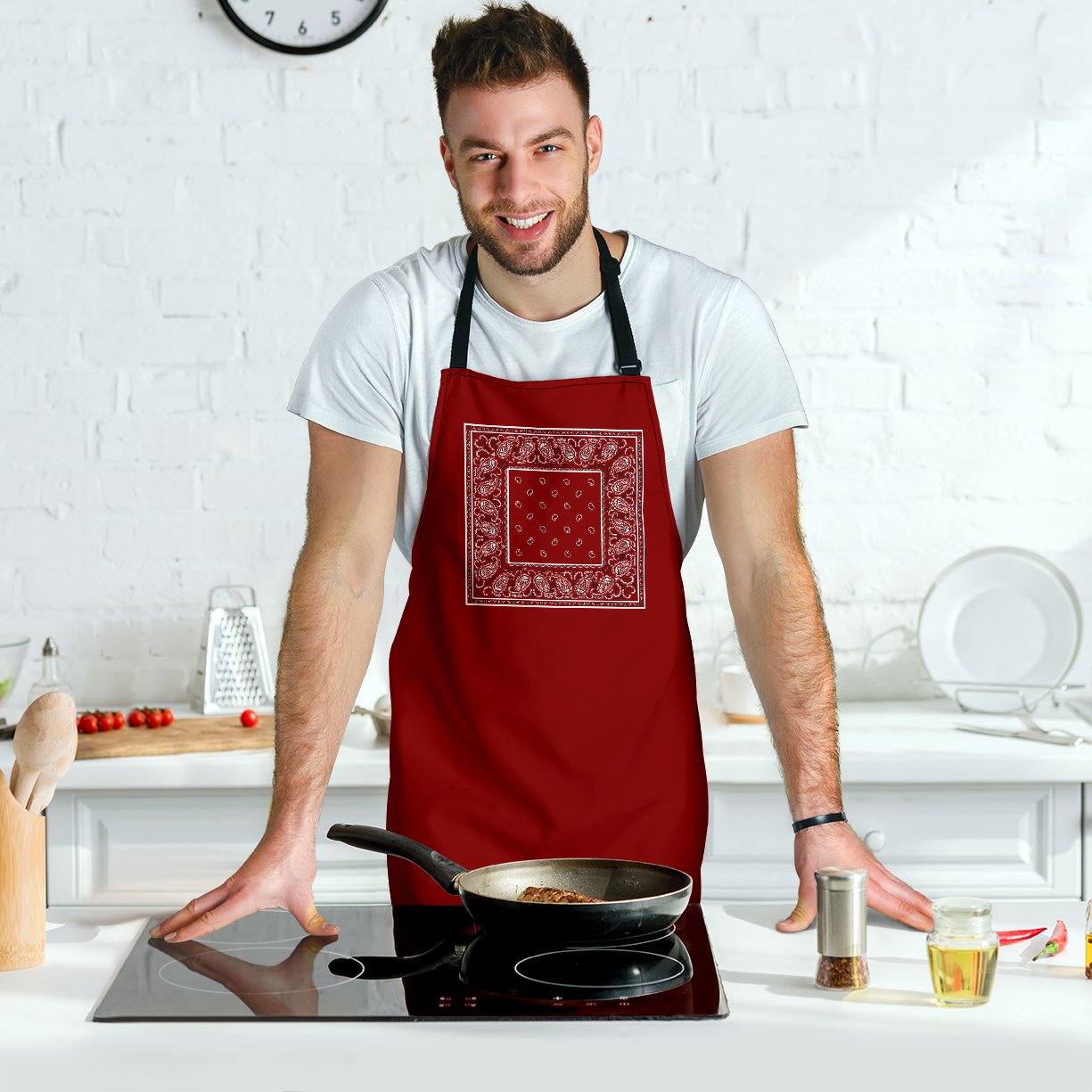 Maroon Chef Aprons