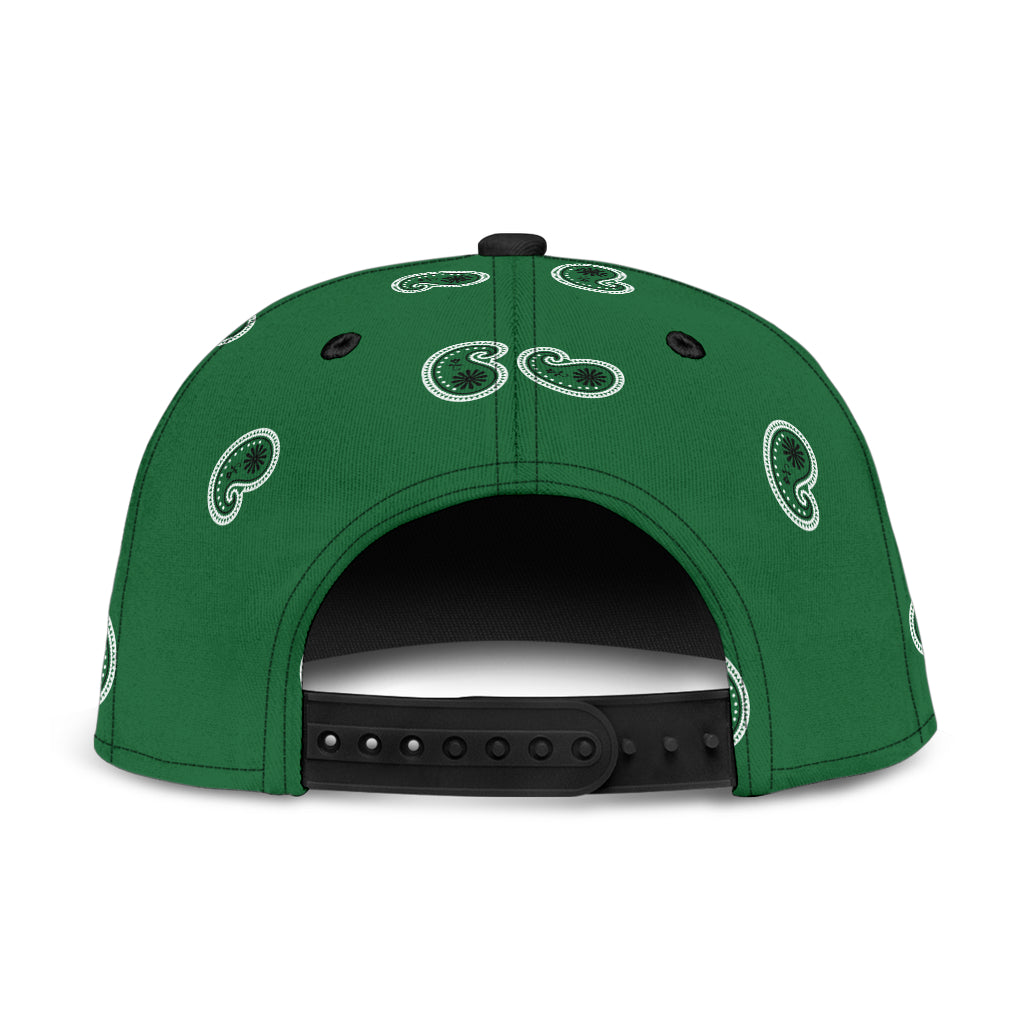 Classic Green Bandana Snapback Cap