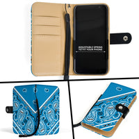 Sky Blue Bandana Phone Case Wallet