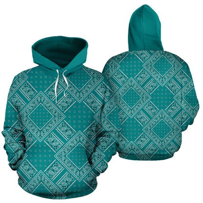 teal bandana hoodie