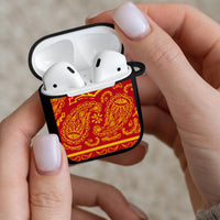 red and yellow AirPod Gen 1 case cover
