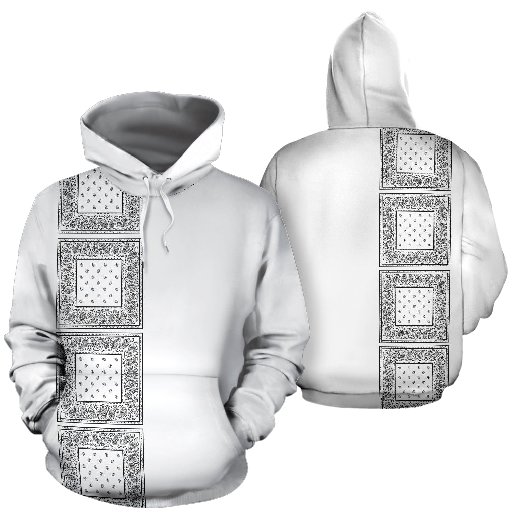 white bandana pullover hoodie