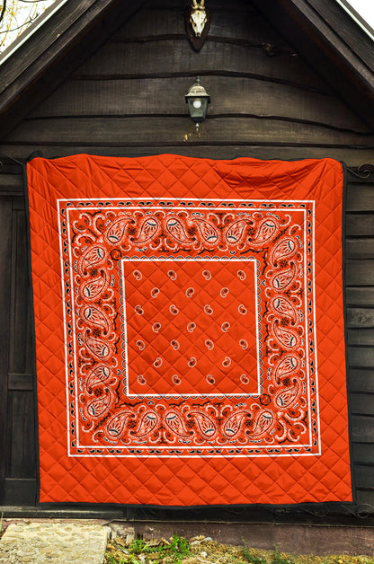 Quilt - Perfect Orange Bandana Quilt