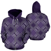 purple bandanas hoodie