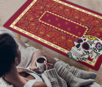 Red Bandana Sugar Skull Coffee Table