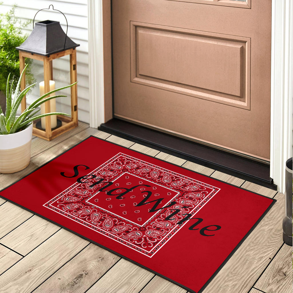 Classic Red Bandana Funny Door Mats
