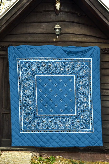 Quilt - Sky Blue Bandana Quilt