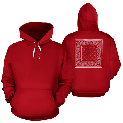 red bandana pullover hoodies