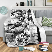 Tea Party Fleece Throw