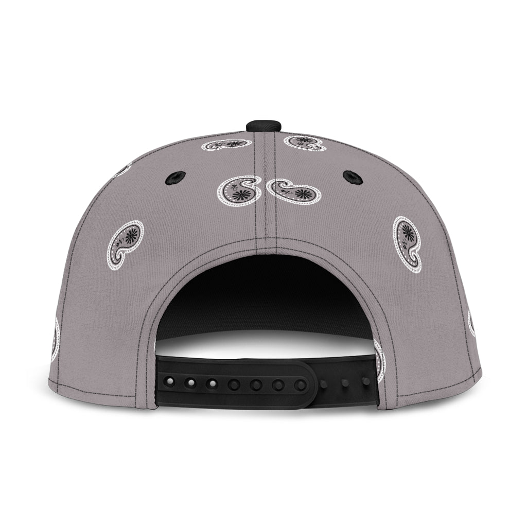 Classic Gray Bandana Snapback Cap