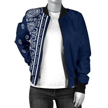 blue bandana women's jacket