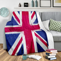 United Kingdom Flag Fleece Throw Blanket