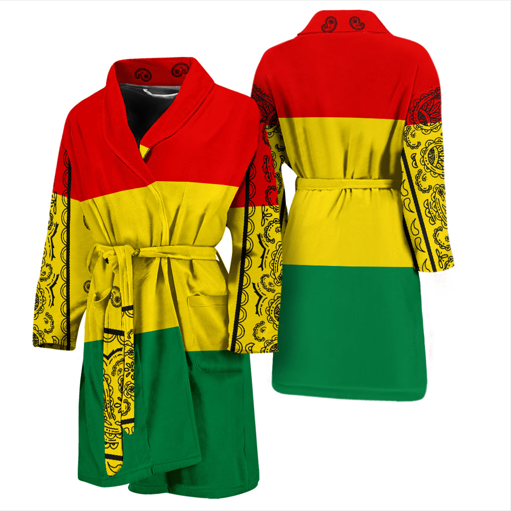 Rastafarian Flag Color Baathrobe for Men