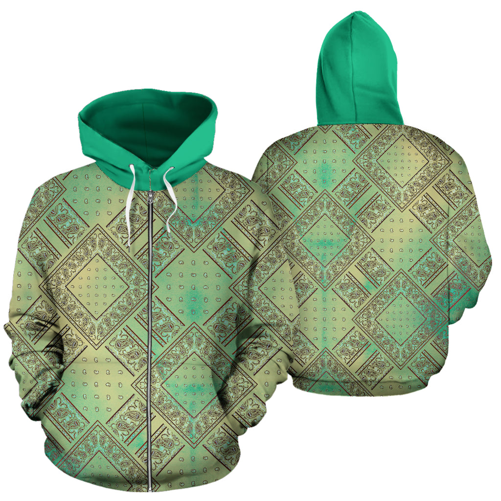 mint green bandana hoodies