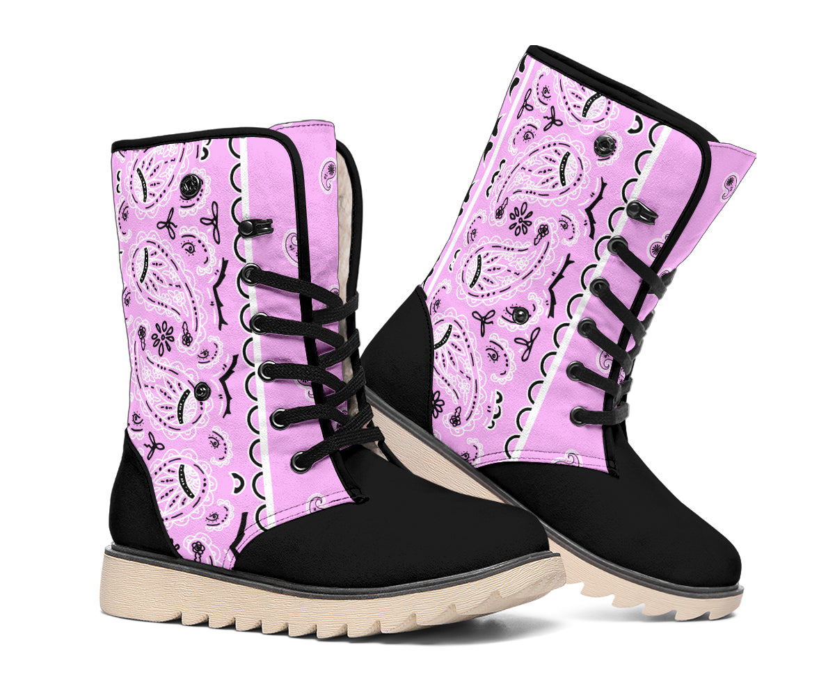 bandana snow boots for women