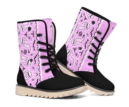 bandana snow boots for women