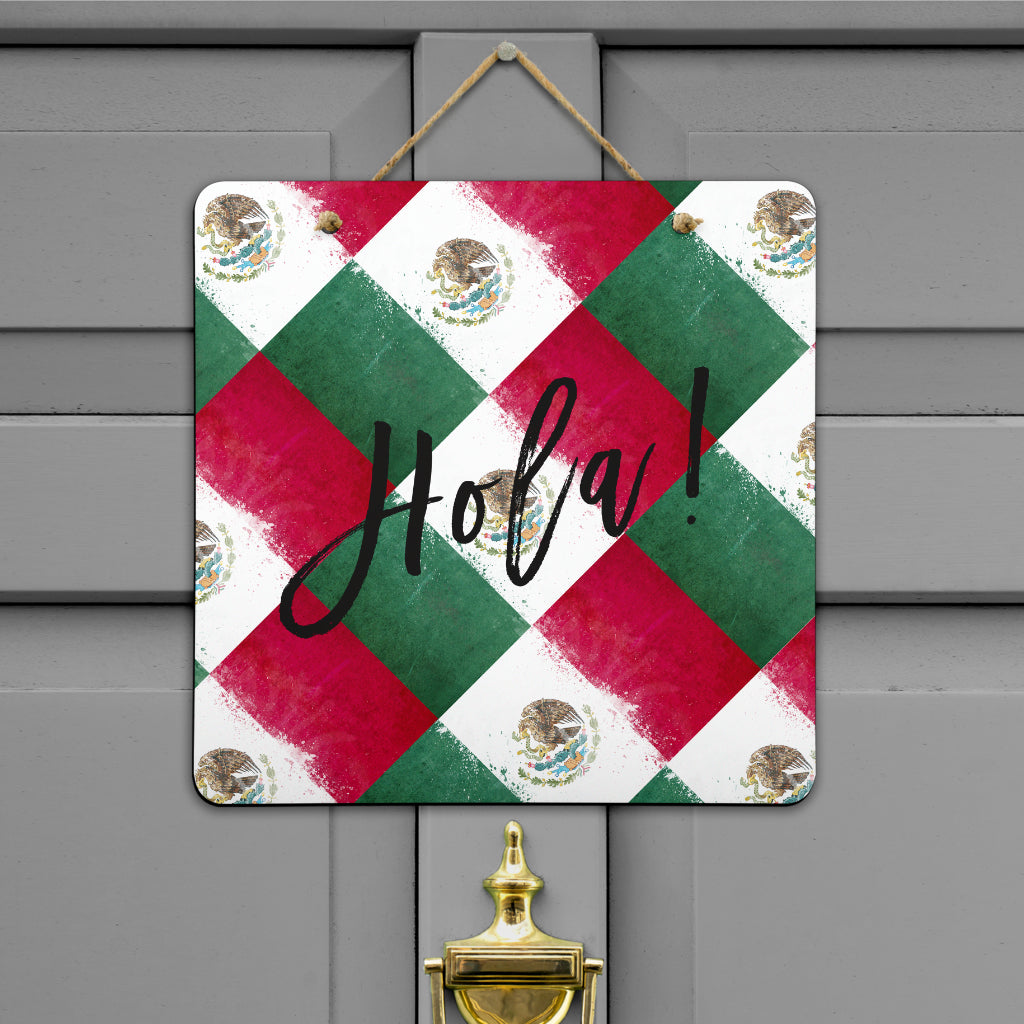 Mexican Flag Door Signs