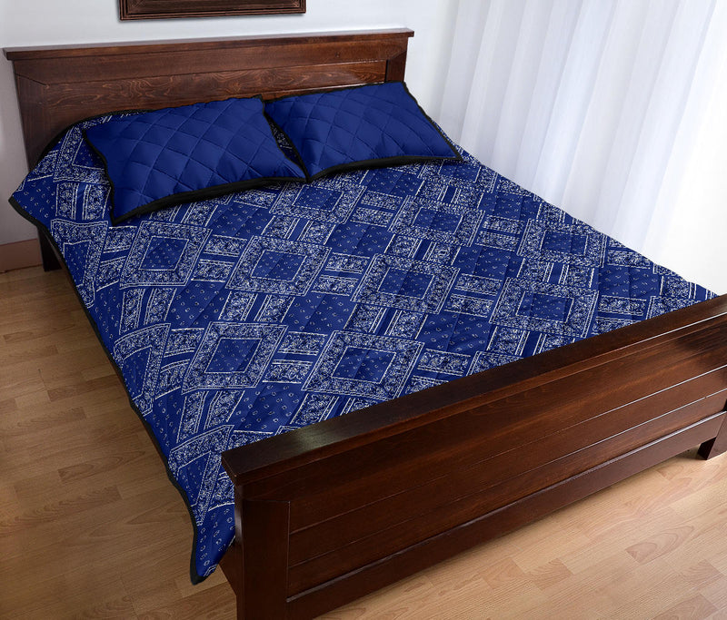 Royal blue bandana bedroom set