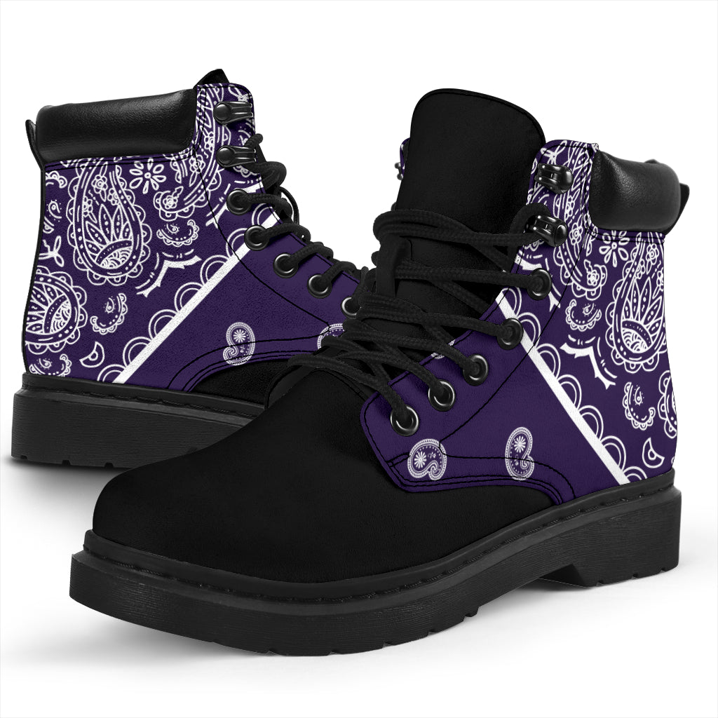 Royal Purple Bandana Blackout All Season Boots