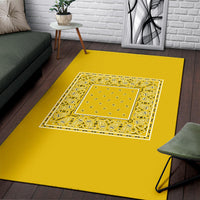 yellow throw carpet