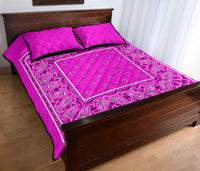 pink bandana bedding set