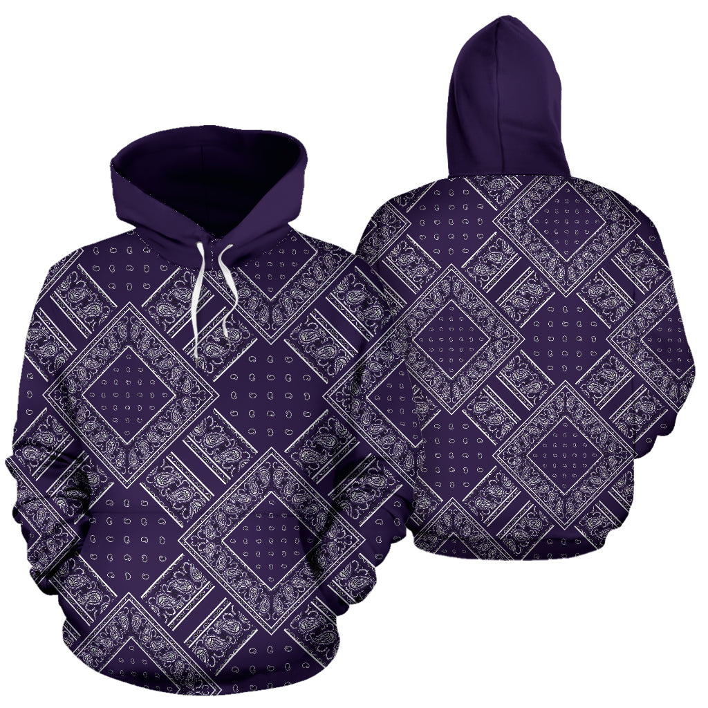 Royal Purple Bandanas DB Pullover Hoodie