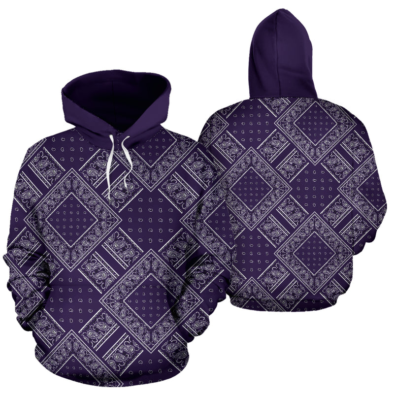Royal Purple Bandanas DB Pullover Hoodie