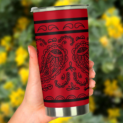 Red and Black Bandana Tumblers