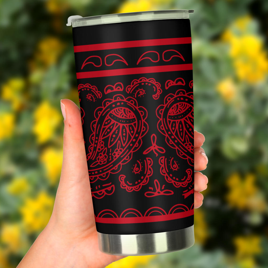Black and Red Bandana Tumblers