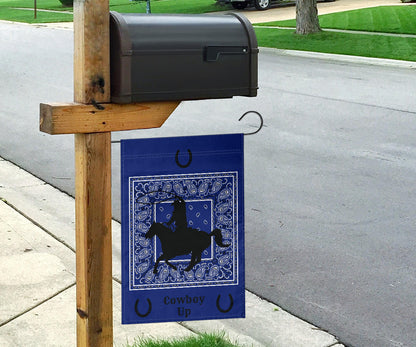 Blue Bandana Cowboy Up Home and Garden Flags
