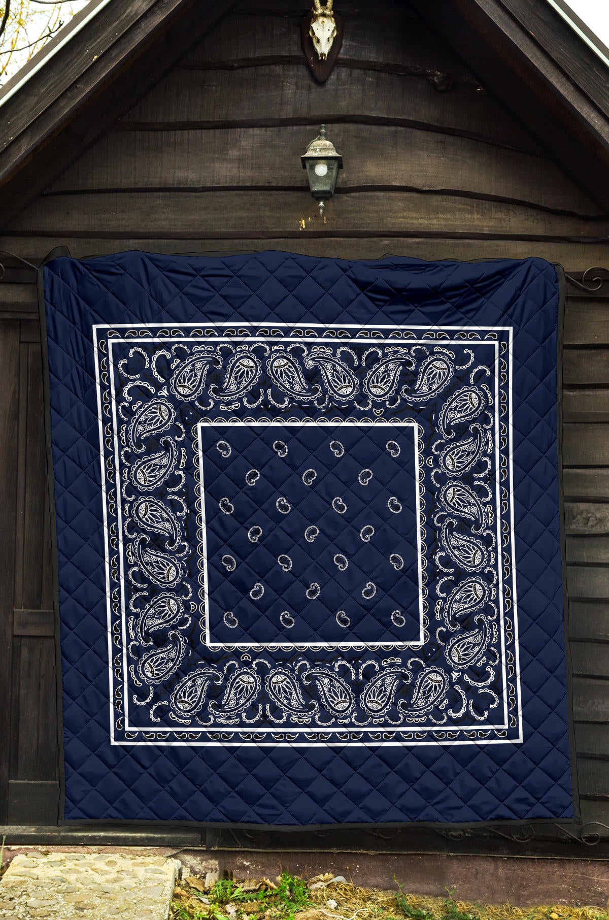 Quilt - Navy Blue Bandana Quilt