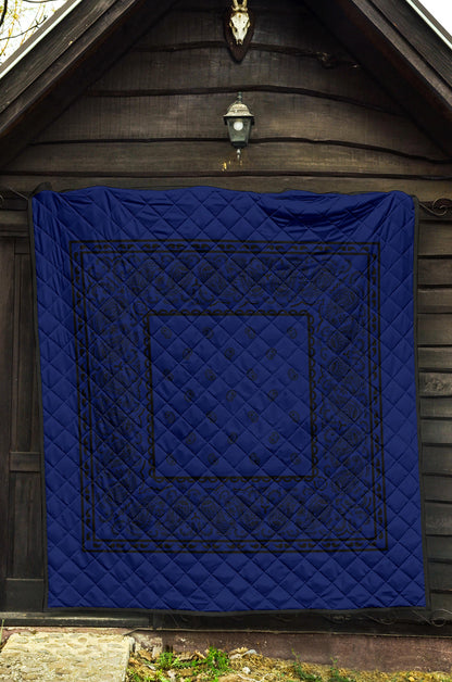 Quilt - Blue and Black Bandana Quilt