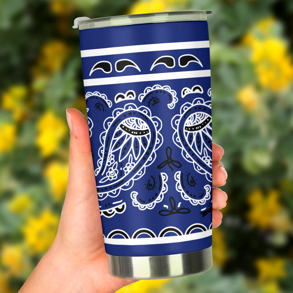 Royal Blue Bandana Tumblers