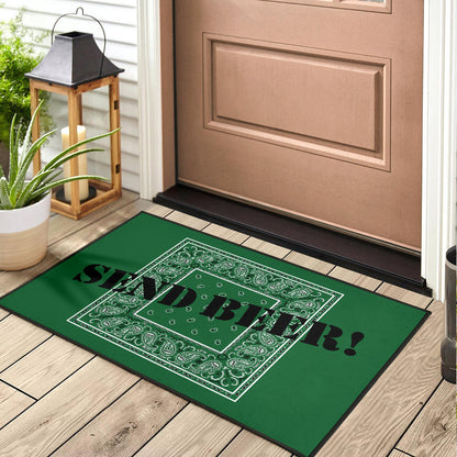 Classic Green Bandana Funny Door Mats
