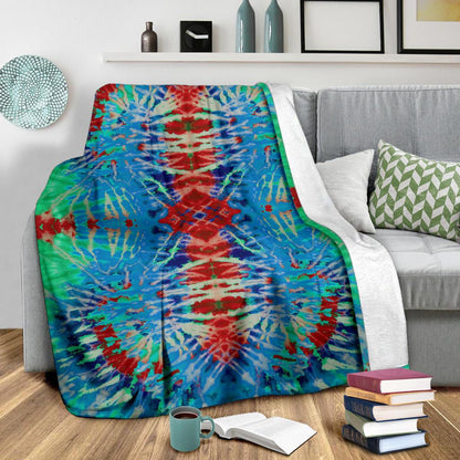 Tie Dye Fleece Throw