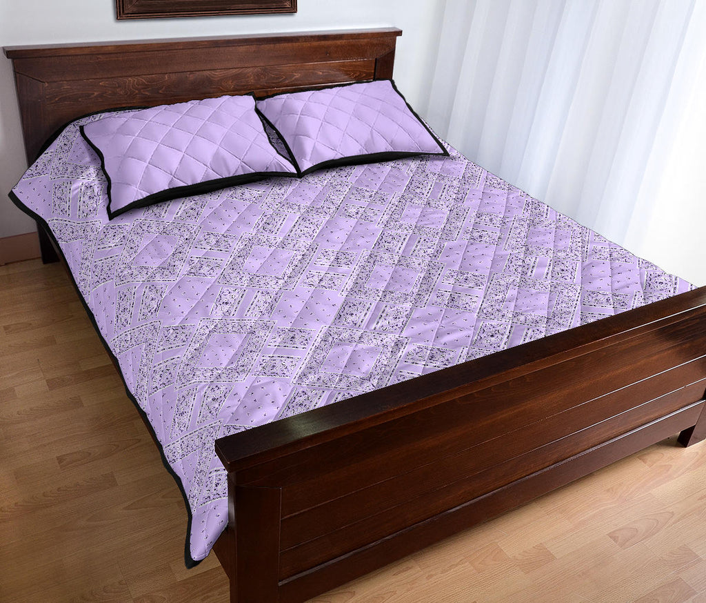 light purple bandana bedding decor