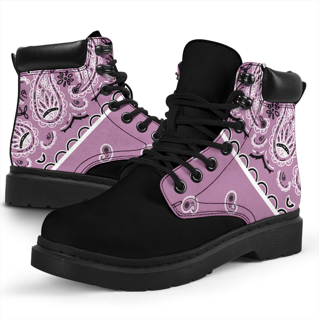 Mauve Bandana Blackout All Season Boots